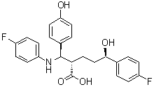 (alphaS,deltaR)-rel-4-氟-alpha-[(R)-[(4-氟苯基)氨基](4-羟基苯基)甲基]-delta-羟基苯戊酸分子结构 (CAS 1391053-63-6)