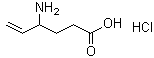4-氨基-5-己烯酸盐酸盐分子结构 (CAS 1391054-02-6)