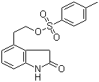 structure of CAS# 139122-20-6, 4-[2-[[(4-Methylphenyl)sulfonyl]oxy]ethyl]-2-oxoindole