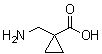 1-(氨基甲基)环丙烷羧酸分子结构 (CAS 139126-45-7)