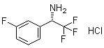 (alphaS)-3-Fluoro-alpha-(trifluoromethyl)benzenemethanamine hydrochloride (1:1) molecular structure (CAS 1391436-37-5)
