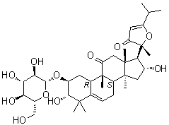 苦玄参苷 X分子结构 (CAS 1391826-61-1)