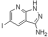 structure of CAS# 1392152-87-2, 5-碘-1H-吡唑并[3,4-b]吡啶-3-胺