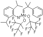 2,6-二异丙基苯基亚氨基叔丁基亚苯基钼(VI)双(六氟叔丁醇化物)分子结构 (CAS 139220-25-0)