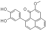structure of CAS# 1392307-42-4, 9-(3,4-二羟基苯基)-2-甲氧基-1H-萘嵌苯-1-酮