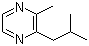 2-异丁基-3-甲基吡嗪分子结构 (CAS 13925-06-9)