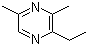 2-乙基-3,5-二甲基吡嗪分子结构 (CAS 13925-07-0)