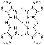 氧钒酞菁分子结构 (CAS 13930-88-6)