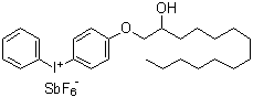 CAS # 139301-16-9, [4-[(2-Hydroxytetradecyl)oxy]phenyl]phenyliodonium hexafluoroantimoniate, CD 1012, OMAN 072, PC 2506, Polyset PC 2506, SR 1012, SarCat 1012, SarCat CD 1012, SarCat SR 1012, Sartomer CD 1012
