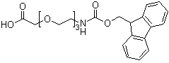 structure of CAS# 139338-72-0, 5,8,11-Trioxa-2-azatridecanedioic acid 1-(9H-fluoren-9-ylmethyl) ester