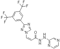 KPT 330分子结构 (CAS 1393477-72-9)
