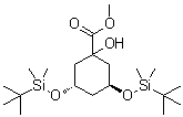 CAS 登录号：139356-33-5, (3S,5S)-3,5-二[[(叔丁基)二甲基硅烷基]氧基]-1-羟基-环己烷羧酸甲酯