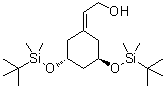 2-[(3R,5R)-3,5-二[[(叔丁基)二甲基硅烷基]氧基]环己基亚基]乙醇分子结构 (CAS 139356-37-9)