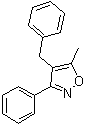 3-苯基-4-苄基-5-甲基异恶唑分子结构 (CAS 139395-94-1)