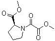 structure of CAS# 139419-63-9, Methyl (2S)-1-(1,2-dioxo-2-methoxyethyl)-2-pyrrolidinecarboxylate