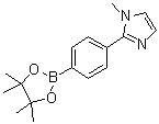 structure of CAS# 1394374-23-2, 1-甲基-2-[4-(4,4,5,5-四甲基-1,3,2-二氧硼杂环戊烷-2-基)苯基]-1H-咪唑