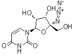 4'-C-叠氮基尿苷分子结构 (CAS 139442-01-6)