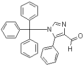 5-苯基-1-(三苯基甲基)-1H-咪唑-4-甲醛分子结构 (CAS 139478-14-1)