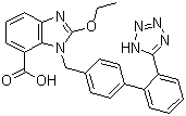 坎地沙坦分子结构 (CAS 139481-59-7)