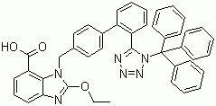 structure of CAS# 139481-72-4, 三苯甲基坎地沙坦