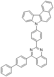 7-[4-(4-[1,1'-联苯]-4-基-2-喹唑啉基)苯基]-7H-苯并[C]咔唑分子结构 (CAS 1394834-88-8)