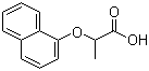 CAS 登录号：13949-67-2, 2-(1-萘氧基)丙酸