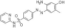 structure of CAS# 1395084-25-9, 4-[(1E)-2-(2-氨基-4-羟基-5-甲基苯基)偶氮]-N-2-吡啶基苯磺酰胺