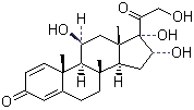CAS # 13951-70-7, 16alpha-Hydroxyprednisolone, 11a,16b,17,21-Tetrahydroxy-pregna-1,4-diene-3,20-dione