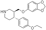 CAS # 1395408-54-4, (3S,4R)-3-[(1,3-Benzodioxol-5-yloxy)methyl]-4-(4-ethoxyphenyl)piperidine