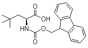 N-[(9H-芴-9-基甲氧基)羰基]-4-甲基-L-亮氨酸分子结构 (CAS 139551-74-9)