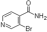 3-溴-4-吡啶甲酰胺分子结构 (CAS 13958-99-1)