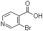 3-溴异烟酸分子结构 (CAS 13959-02-9)