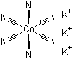六氰合钴酸钾分子结构 (CAS 13963-58-1)