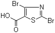 CAS 登录号：139669-96-8, 2,4-二溴噻唑-5-羧酸