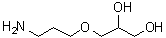 3-(3-氨基丙氧基)-1,2-丙二醇分子结构 (CAS 139755-70-7)