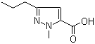 1-甲基-3-丙基-1H-吡唑-5-甲酸分子结构 (CAS 139755-99-0)