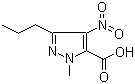 1-甲基-4-硝基-3-丙基-1H-吡唑-5-甲酸分子结构 (CAS 139756-00-6)