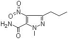1-甲基-4-硝基-3-丙基-(1H)-吡唑-5-甲酰胺分子结构 (CAS 139756-01-7)