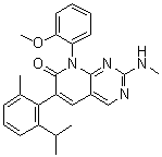 CAS 登录号：1398510-37-6, 8-(2-甲氧基苯基)-2-(甲基氨基)-6-[2-甲基-6-(1-甲基乙基)苯基]-吡啶并[2,3-d]嘧啶-7(8H)-酮