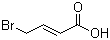 (2E)-4-溴-2-丁烯酸分子结构 (CAS 13991-36-1)