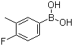 4-氟-3-甲基苯硼酸分子结构 (CAS 139911-27-6)
