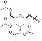 2,3,4,6-O-四乙酰基-D-吡喃葡萄糖基叠氮化物分子结构 (CAS 13992-25-1)