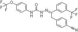 structure of CAS# 139968-49-3, 氰氟虫腙