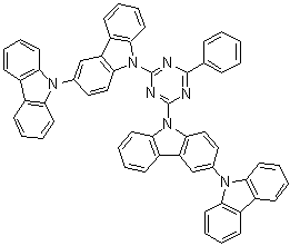 9-(4-[3,9'-联-9H-咔唑]-9-基-6-苯基-1,3,5-三嗪-2-基)-3,9'-联-9H-咔唑分子结构 (CAS 1399854-99-9)