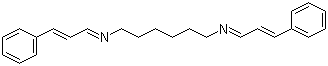 CAS # 140-73-8, N,N'-Dicinnamylidene-1,6-hexanediamine, N,N'-Hexamethylenebis(cinnamylideneamine)
