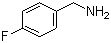 structure of CAS# 140-75-0, 4-Fluorobenzylamine