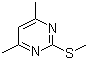 2-甲硫基-4,6-二甲基嘧啶分子结构 (CAS 14001-64-0)