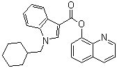 structure of CAS# 1400742-42-8, 1-(环己基甲基)-1H-吲哚-3-羧酸 8-喹啉基酯
