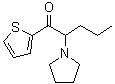 2-(1-吡咯烷基)-1-(2-噻吩基)-1-戊酮分子结构 (CAS 1400742-66-6)