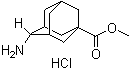 (Z)-4-氨基金刚烷-1-羧酸甲酯盐酸盐分子结构 (CAS 1401333-04-7)
